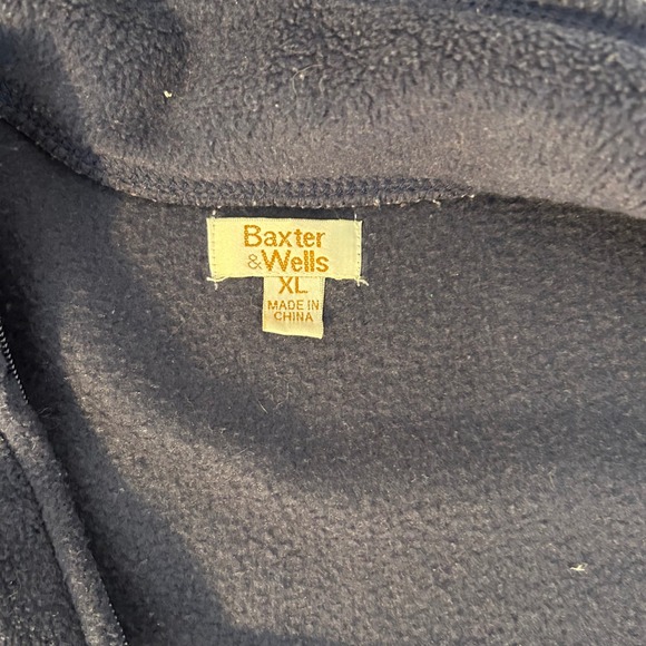 Baxter & Wells Womens Fleece Vest Blue Birdhouse Winter Snowflake‎ Christmas XL - Picture 5 of 6